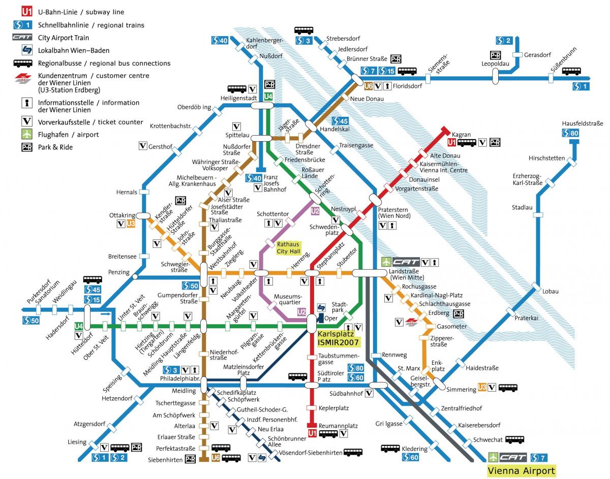 erdbergin linja-autoasema Wienin kartta