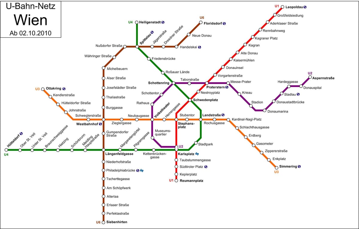 raitiovaunu d Wienin kartta