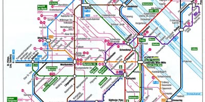 Kartta Wien, Itävalta juna