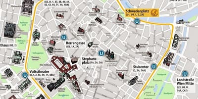 Wien raitiovaunu kartta 2016
