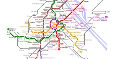 Kartta Wien raitiovaunu