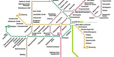 Wien juna kartta