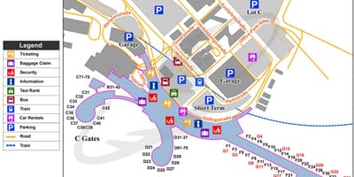 Wien lentokenttä kartta