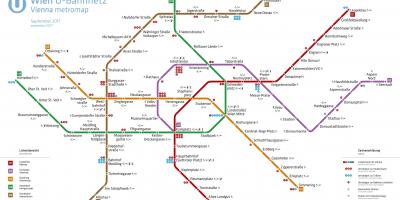 Kartta Wienin metro app