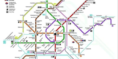 Wienin metro station kartta