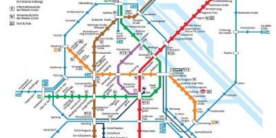 Wienin metro station kartta