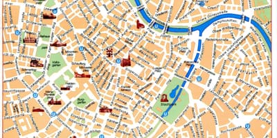Vienna travel map